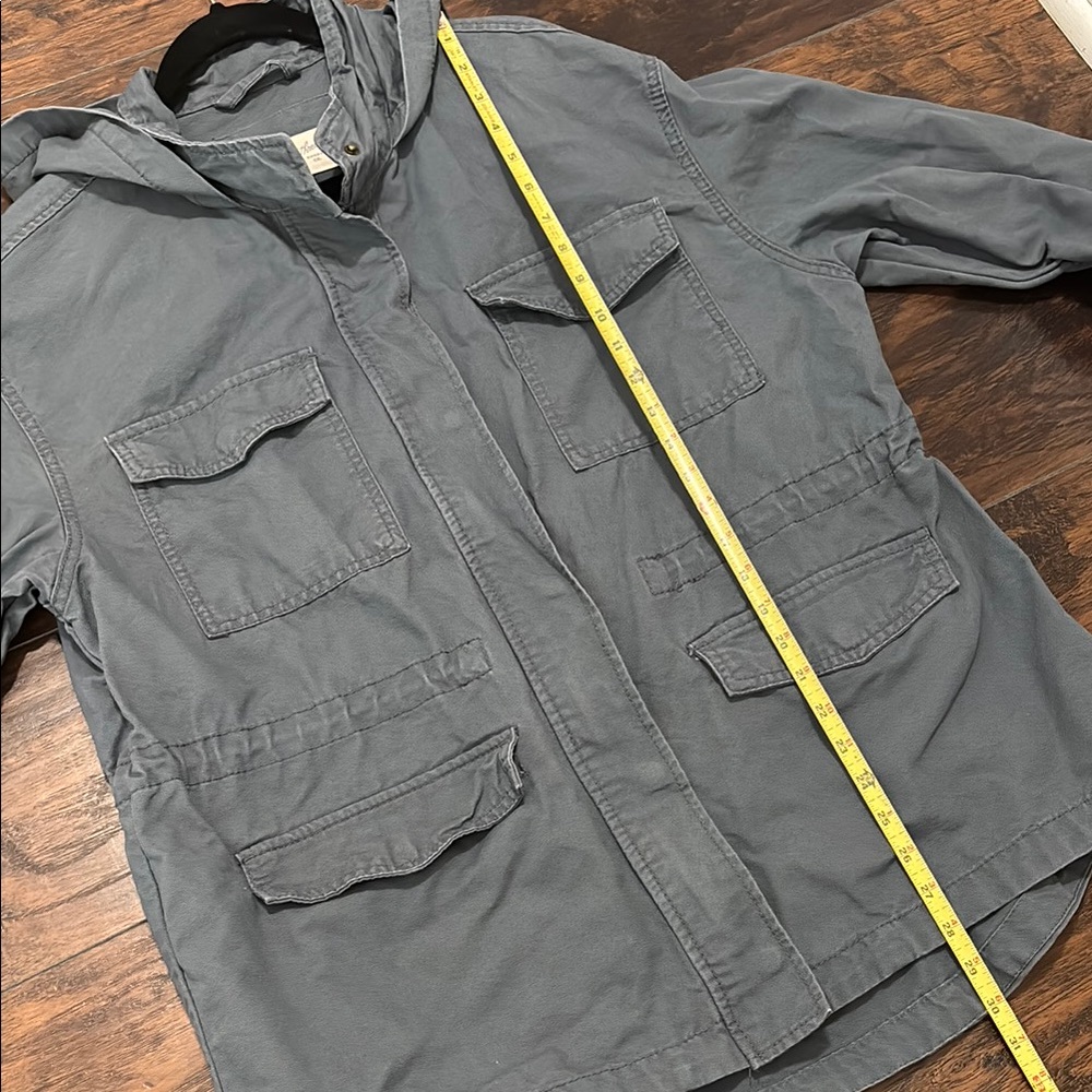 Universal Thread Gray Hooded Utility Jacket - image 8